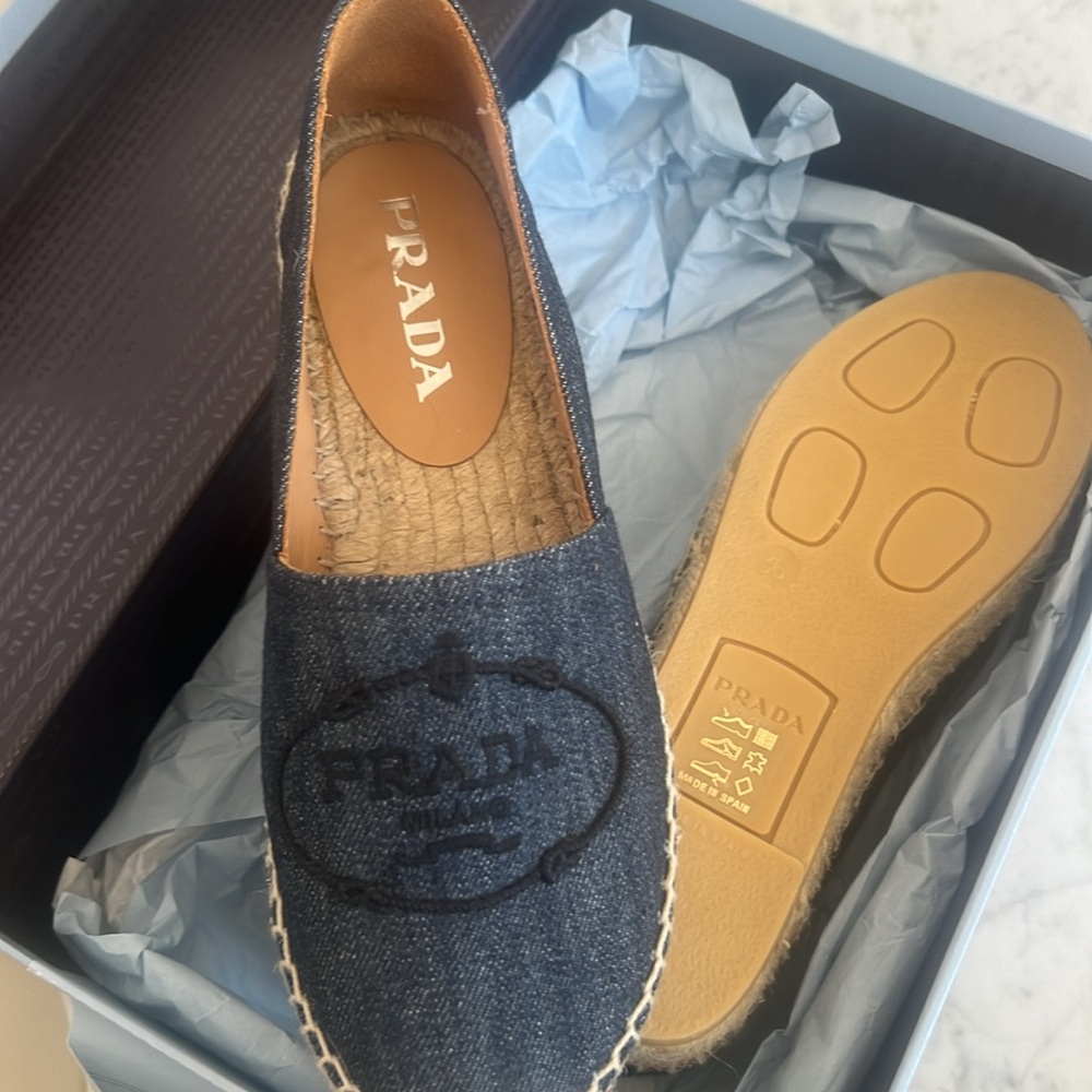 Prada Denim Espadrille